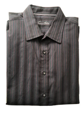 Tasso Elba Hombre XL 17-17.5 Camisa Manga Larga Abotonada Foto 1 de 4