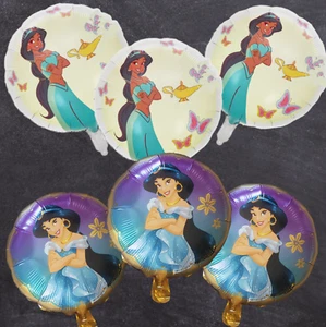 6 jasmine foil balloon party happy birthday supplies decoration princess aladdin - Picture 1 of 8