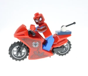 Spider-Man con Motocicleta y Brazos Impresos Minifigura LEGO NUEVO - Imagen 1 de 3