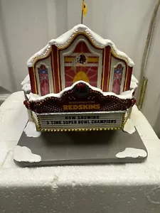 WASHINGTON REDSKINS HAWTHORNE VILLAGE THEATER CHRISTMAS COLLECTION STYROFOAM - Picture 1 of 5