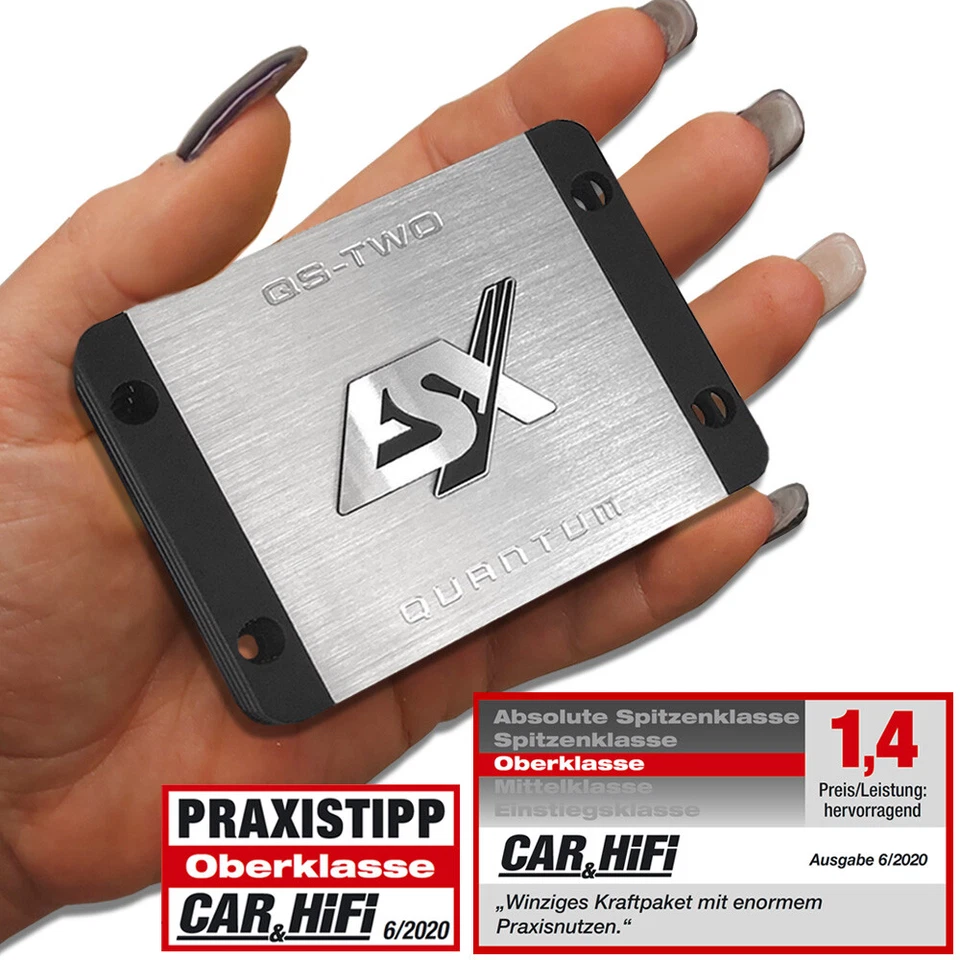 ESX QUANTUM QS-TWO 2-Kanal Class D Mini Verstärker 2-CH AMP Digital Endstufe - Bild 1 von 4