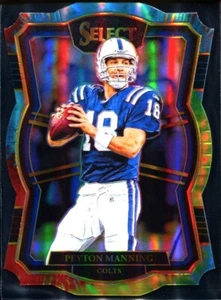 2017 Panini Select Peyton Manning TIE DYE Die Cut #10/25 Colts HOF Premier Level - Picture 1 of 2