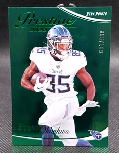 2023 Prestige Xtra Points Green #ed /199 - Chigoziem Okonkwo RC #283 Titans - Picture 1 of 2