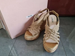Orig. MIU MIU 5XZ082 Sandal sughero Gr/37.5 - Bild 1 von 9