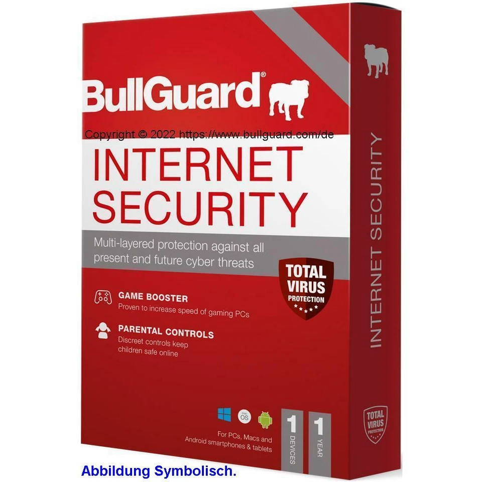 BullGuard Internet Security 1 PC, 1 Jahr OEM Vollversion. - Bild 1 von 1