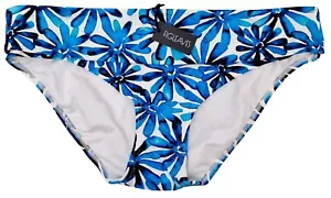 Parte inferior de bikini FIGLEAVES Lycra para mujer blanca multicolor floral Reino Unido 16 - Imagen 1 de 3