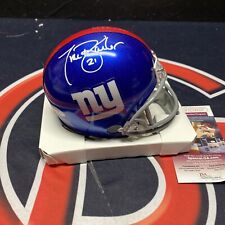 Tiki Barber New York Giants Signed Speed Mini Helmet Autographed Jsa