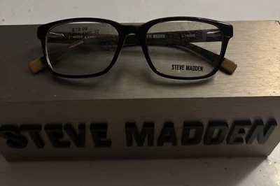STEVE MADDEN EYEGLASSES FRAMES ONLY BLACK 52/17/140 BRAND NEW!! - Image 1 of 3