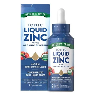 NATURE'S TRUTH Ionic Liquid Zinc (Natural Fruit), 2 fl oz (59 mL) Dropper Bottle - Picture 1 of 3