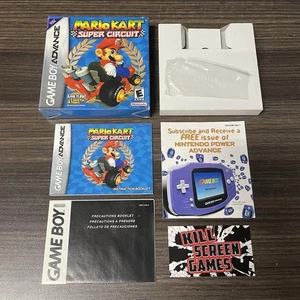 Mario Kart Super Circuit Gameboy Advance GBA scatola + manuale + solo inserti -- no gioco - Foto 1 di 10