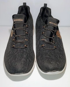 Skechers Hands Free Slip Ins Summits Classy Night Damen Sneaker schwarz gold 10 - Bild 1 von 10