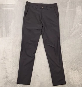 Lululemon Pants Mens 32 Black Commission Slim ABC Stretch Warpstreme Chino Golf - Picture 1 of 14