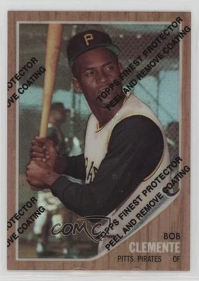 1998 Topps Reprints Finest Refractor Roberto Clemente (1962 Topps) #8 HOF - Image 1 of 2