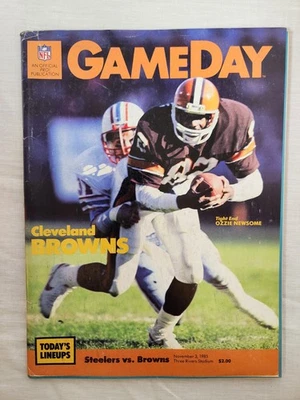 1985 PITTSBURGH STEELERS VS CLEVELAND BROWNS PROGRAM - Image 1 of 3