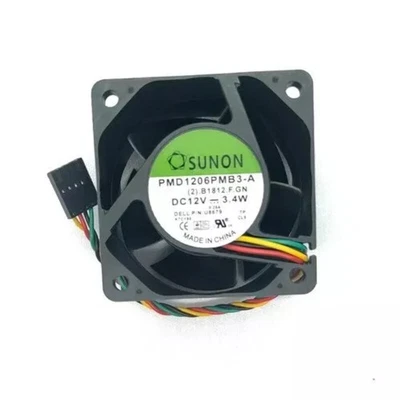 For SUNON PMD1206PMB3-A P/N : 0U8679 U8679 DC 12V 3.4W 60x60x38mm 4Wire 5Pin Fan - Image 1 of 4