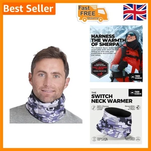 Versatile Neck Gaiter for Men - 9.5" Warmth with Stylish Reversibility - Picture 1 of 8