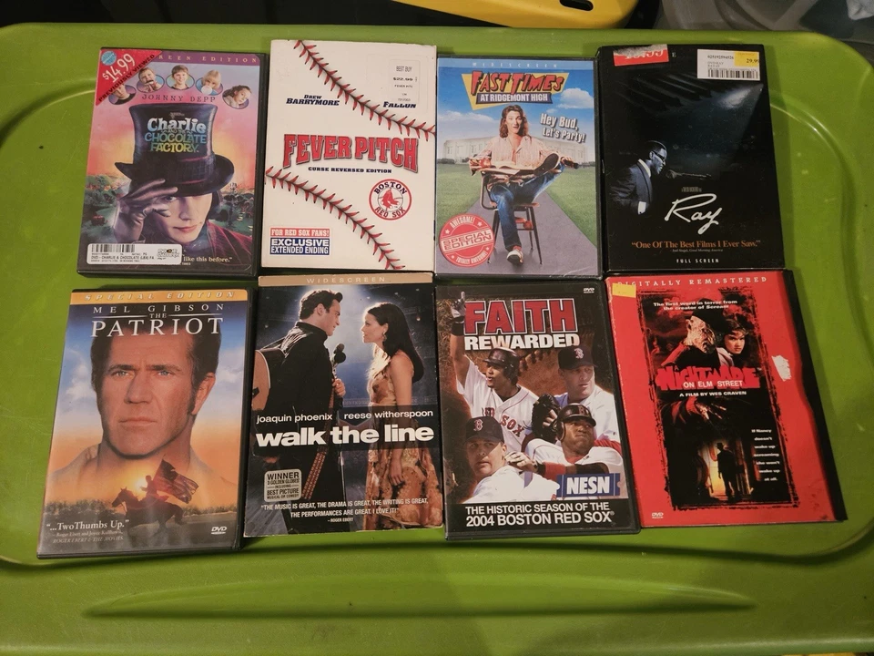 Boston Red Sox Lot Faith Rewarded,  Nightmare On Elm Street,Walk The Line, Ray - image 1 of 1