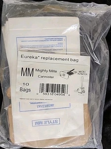 Genuine New 10 Replacement Bags for Eureka Mighty Mite Canister Micro Filtration - Picture 1 of 8