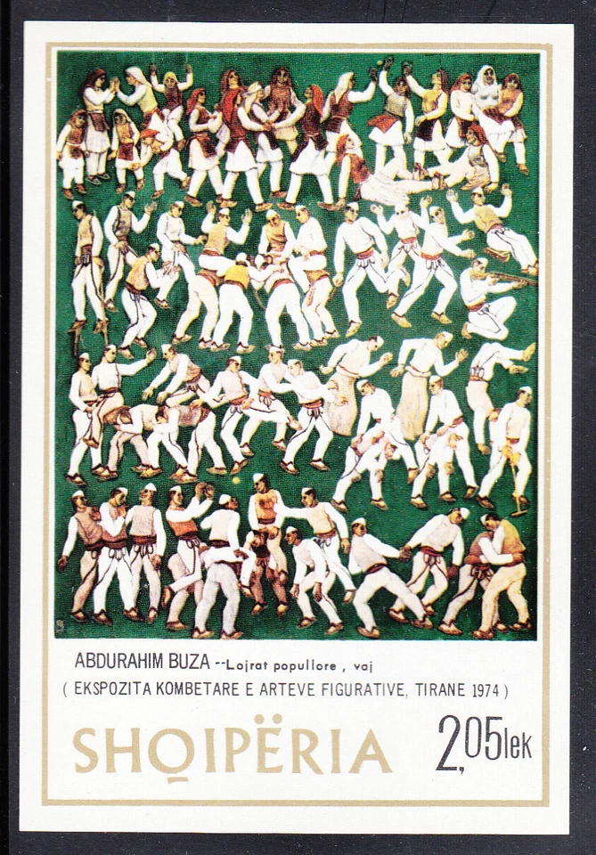 Albania #1688 Mint Never Hinged Famous Albanian Painting Souvenir Sheet 1975 - Image 1 of 1