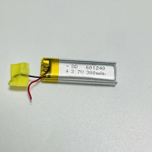 2 pcs 3.7V 300mAh 1.11Wh polymer Li Battery 601240 For GPS Bluetooth Headphones - Picture 1 of 4