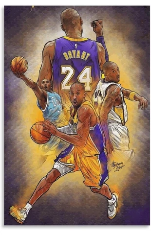 kobe Metal poster 12x18 Cover