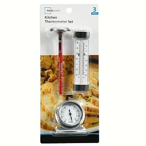 Juego de termómetros de cocina MAINSTAYS - 3 piezas - Imagen 1 de 1