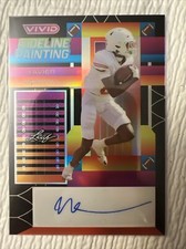 2023 Leaf Vivid Sideline Painting Xavier Worthy Black Auto #’d 1/5! Longhorns