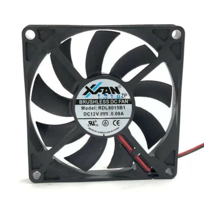 XINRUILIAN RDL8015B1 80*80*15MM 8CM 80mm 12V 0.09A 2Pin Cooling Fan - Image 1 of 2