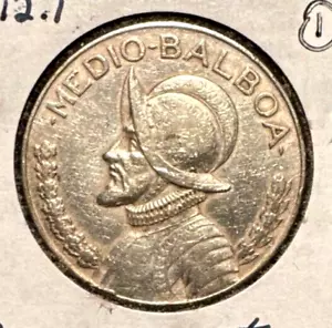 Panama 1930 half balboa KM 12.1 XF (1) - Picture 1 of 2