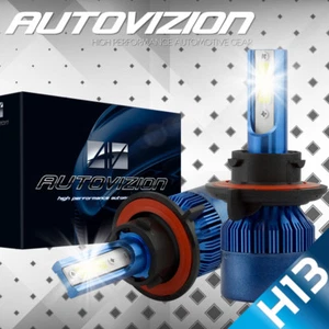 H13 9008 Cree LED Headlight Conversion Kit Hi/Lo Beam Bulbs 6000K + Driver Power - Picture 1 of 1