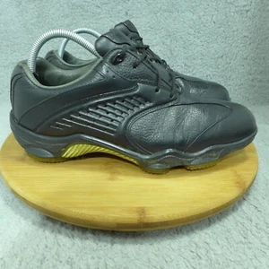 Foot Joy  Dry Joy Black Leather Spiked Golf Shoes Men's Size 8.5 53779 - Picture 1 of 8