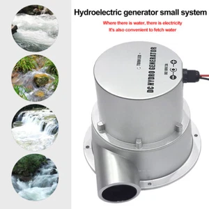 100W Wasserkraft Generator Wasserturbine Hydro Energieerzeuger Dauermagnetmotor - Picture 1 of 14