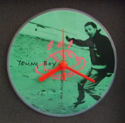PAUL McCARTNEY PICTURE DISC Original Record Wall / Desk CLOCK PD71024 YOUNG BOY - Image 1 of 3