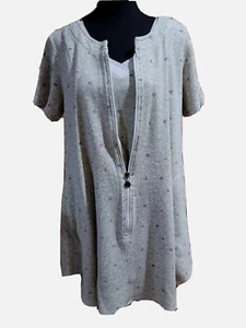 Womens Karen Newburger Sleeveless Green Floral Nightgown And Duster Set Size S - Picture 1 of 6
