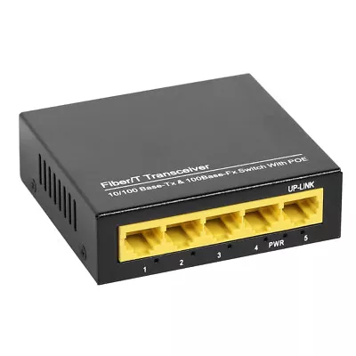 5 Port PoE Switch Power Over Ethernet Switch 60W 802.3af for Network IP Cameras - Image 1 of 4