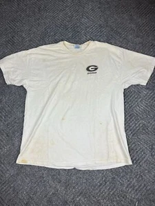 Vintage 2000s Georgia Bulldogs Schedule T Shirt Adult Size XL Distressed NCAA - Picture 1 of 10