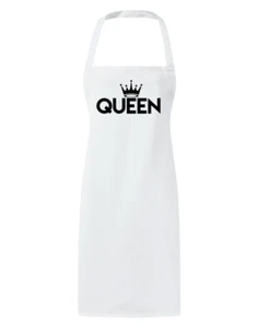 Delantal estampado Queen Crown hornear cocina regalo - Imagen 1 de 10