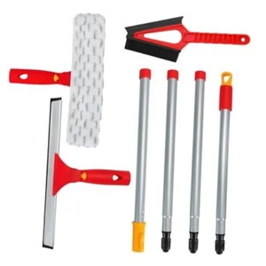 Window Cleaning Kit with Rotatable Squeegee and Microfiber Scrubber Window - Picture 1 of 7