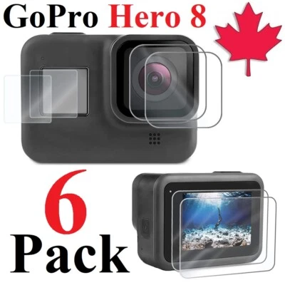 Premium Tempered Glass Screen Protector for GoPro Hero 8 (6 Pack) - Image 1 of 4