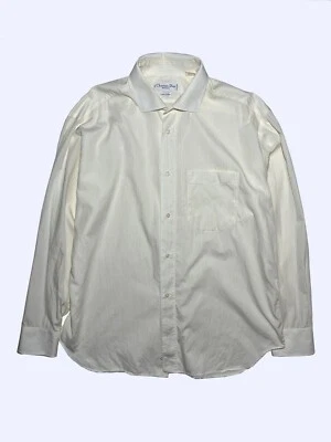 Christian Dior Yellow Striped Formal Shirt sz 43 / 17 - Image 1 of 4