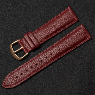 Quick Release Genuine Leather Watch Band Strap 12 13 14 15 16 17 18 19 20 22mm - Image 1 of 4