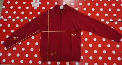 Timberland Talla L Hombre Cárdigan Suéter 100% Algodón Cremallera Completa Foto 1 de 4