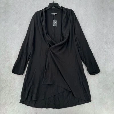 Lisa Rinna Kimono Duster Top SZ LARGE Black Lightweight Witchy WhimsyGoth - Image 1 of 4