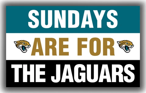 Jacksonville Jaguars Team Sundays Are For The Jaguars Flag 90x150cm 3x5ft Banner Cover