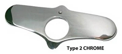 Placa de bloqueo de retención cromada Harley OFFSET Springer 1946 - 1948 Knuckle UL Pan Foto 1 de 2