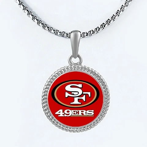 San Francisco 49ers Womens Mens Link Chain 20" Pendant Necklace w Gift Pkg D22 Cover