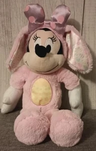 Disney Store 18" Minnie Mouse rosa coniglietto pasquale peluche fiocco e gonna ottime condizioni - Foto 1 di 3