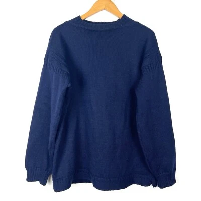 Suéter Summit Sports Azul Marino 100% Lana Nuevo De Colección Para Mujer XL Hecho en Reino Unido Foto 1 de 4