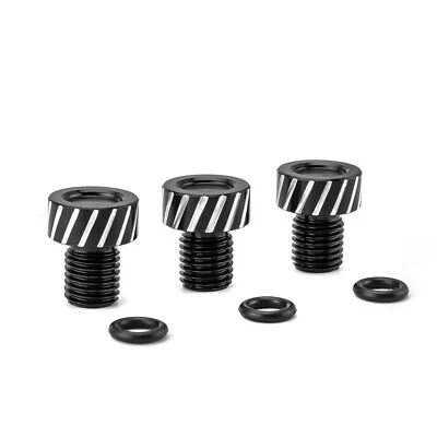 3 Piezas Espejos Espejos Universales para Motocicleta M10*1.25 Enchufe Agujero Tornillos Tapas Deslizantes Negro Foto 1 de 4