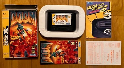 Doom Sega Mega Drive 32X Japan id Registration Card 1994 - Image 1 of 4